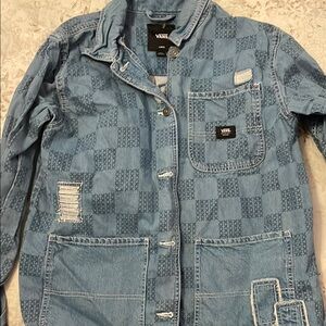 Vans Denim Jacket with Blue Pattern